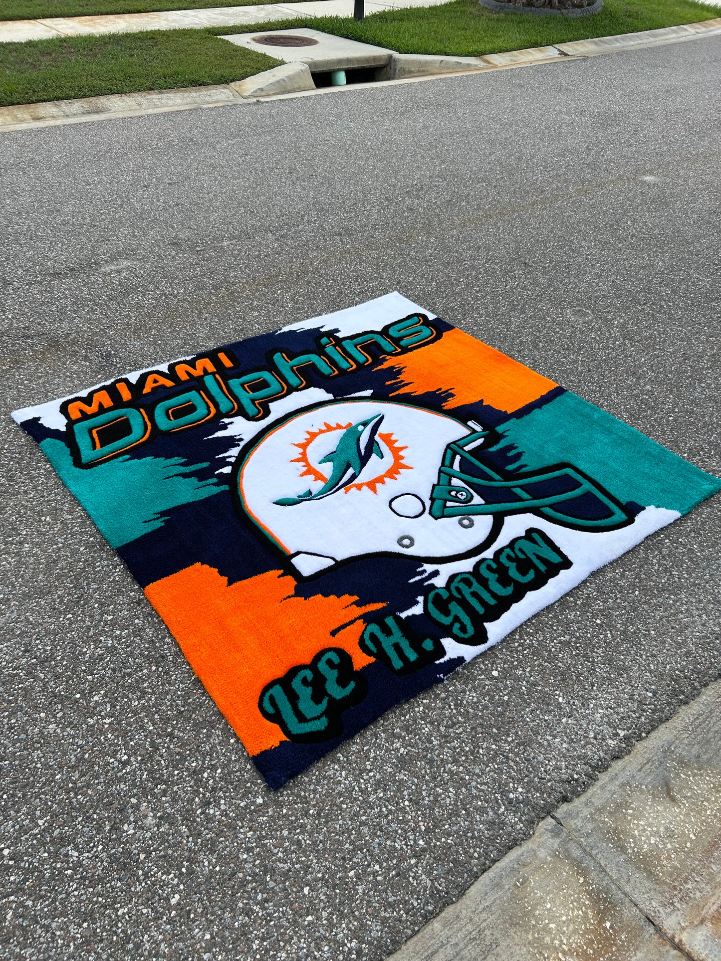 Miami Dolphins Rug