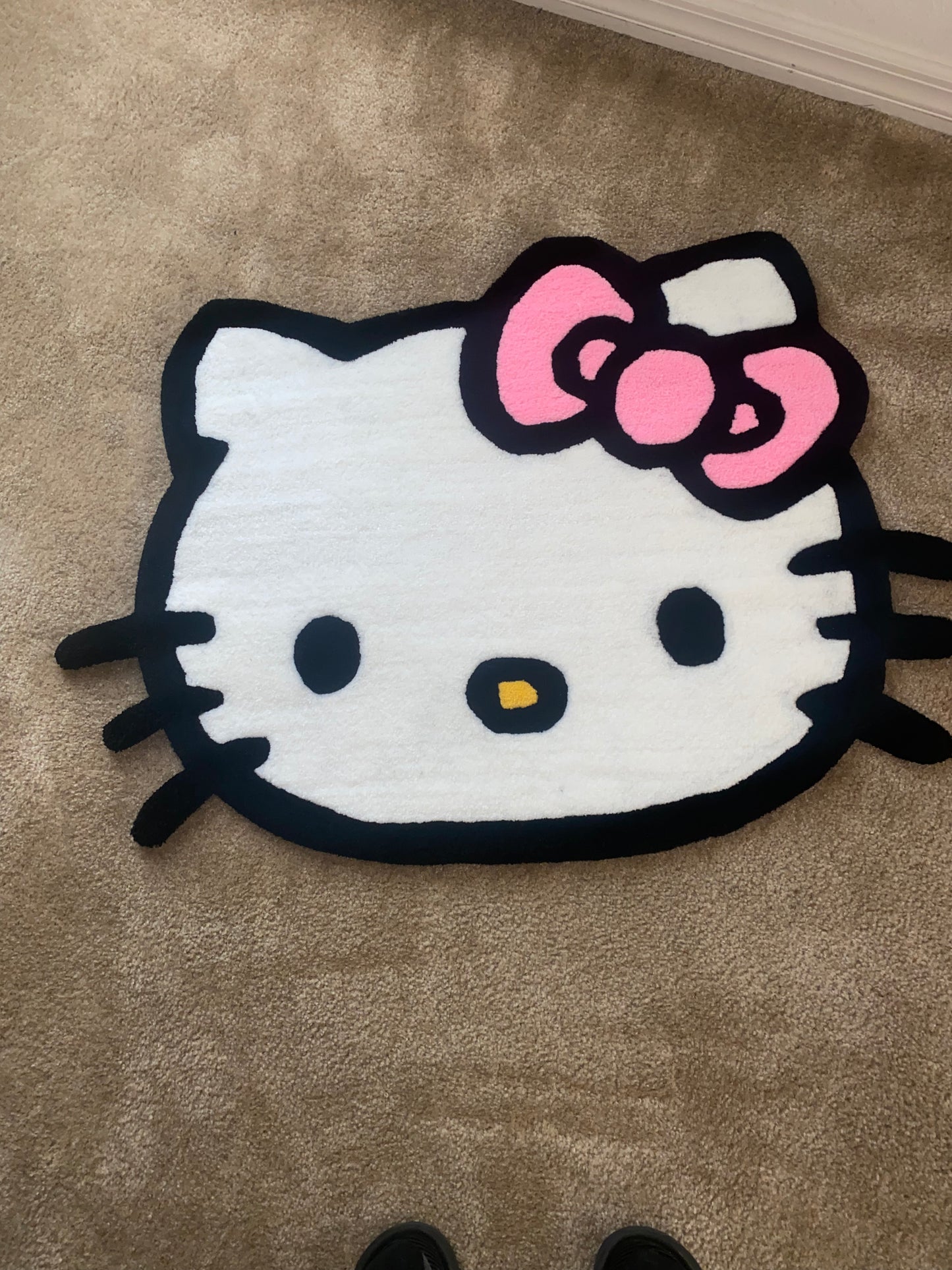 Custom “Hello Kitty” Handmade Rug